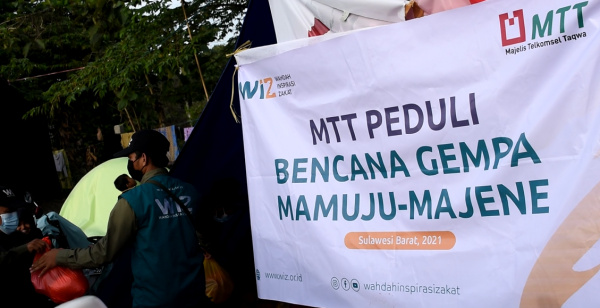 Majelis Telkomsel Taqwa Gandeng WIZ Salurkan Bantuan untuk Korban Gempa Sulbar