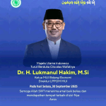 Selamat Jalan Pak Lukmanul Hakim