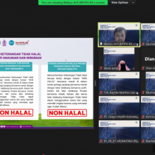 Halal Corner Indonesia Gelar Webinar Nasional Bahas Sanksi dan Pencantuman Logo Non Halal