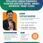 (Event) : Workshop Pendidikan : Bagaimana Agar Sekolah Pesantren Bisa Dikenal