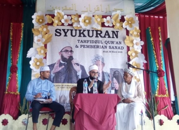 Pewaris Sanad ke-28 Tertinggi ke-2 di Dunia, Hadiri Syukuran Ponpes Daarul Qurâ€™an Al-Muqorrobiin