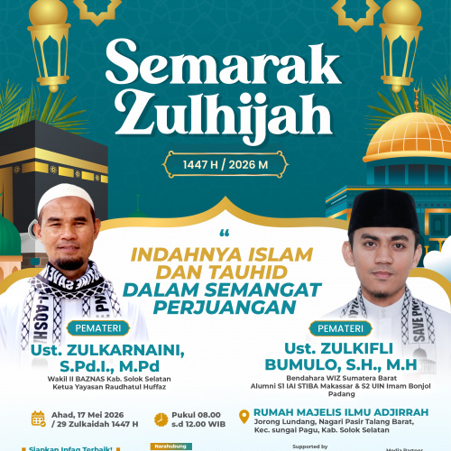 Semarak Kajian Zulhijjah DPW WI Sumbar Akan Digelar di Solok Selatan