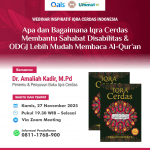 (Event) Apa dan Bagaimana Manfaat Iqra Cerdas Buat Disabiltas dan ODGJ ?