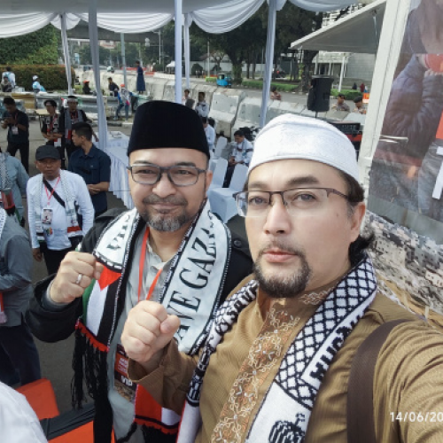 Sekjen Presidium GNAI Turut Hadir dalam Aksi Bela Palestina di Depan Kedubes AS