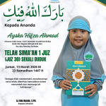 SDIT  Wahdah Islamiyah Buru Gelar Tasmi’ Al-Qur’an, Siswa Perdengarkan Hafalan 1 Juz Sekali Duduk
