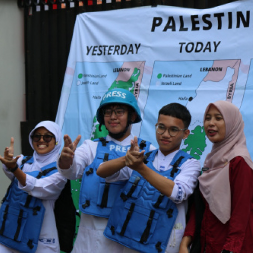 Ikut Palestina Day, Puluhan Siswa Pergi Ke Palestina Tanpa Meninggalkan Jakarta