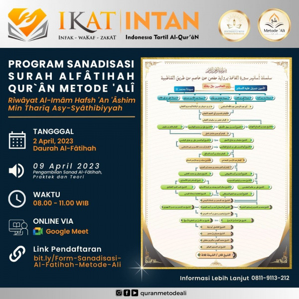 (Info) PROGRAM SANADISASI SURAH ALFATIHAH