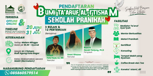 Luncurkan Bumi Ta'aruf, Yayasan Al I'tisham Siapkan Generasi Muda Menuju Pernikahan Sakinah