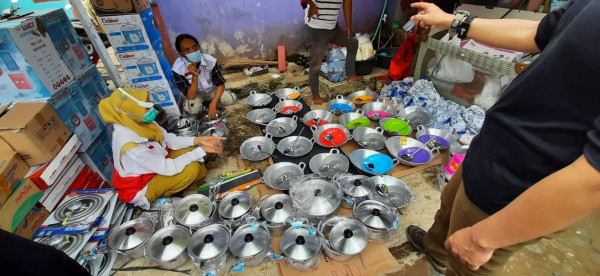 BSMI Dirikan Posko Kesehatan dan Bantuan Peralatan Dapur Banjir Bandang Sukabumi