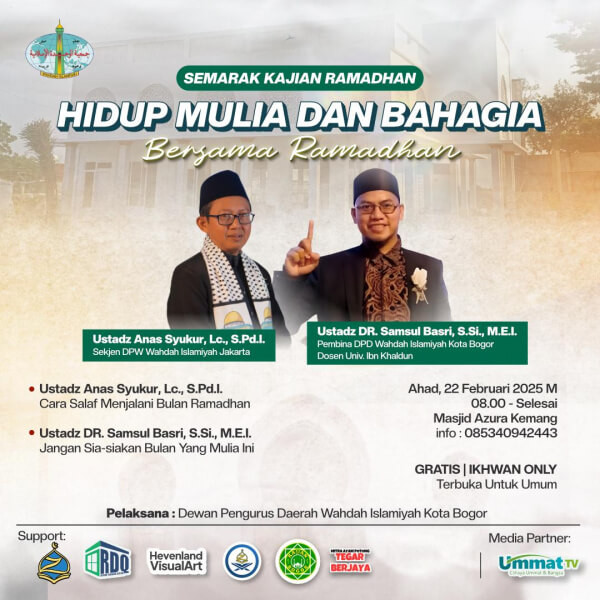 Mari Hadiri Semarak Kajian Ramadhan Bersama Wahdah Bogor