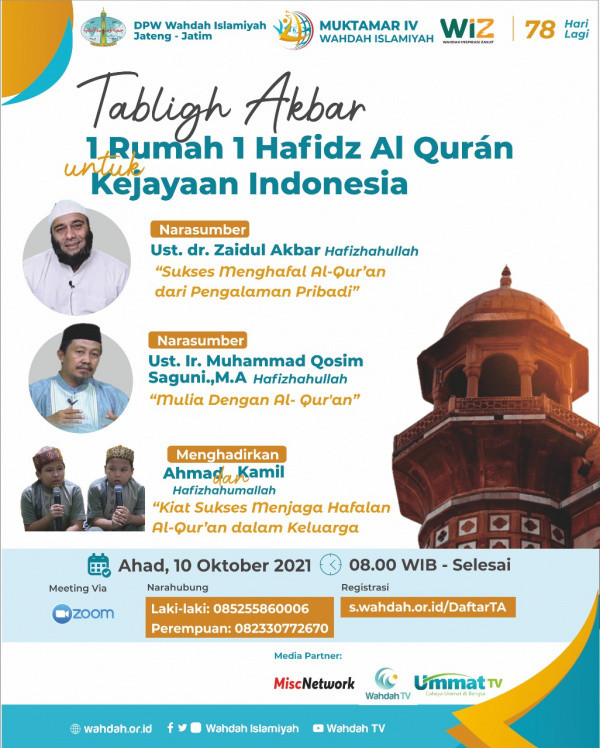 Tabligh Akbar: Satu Rumah, Satu Hafidz Alquran untuk Kejayaan Indonesia