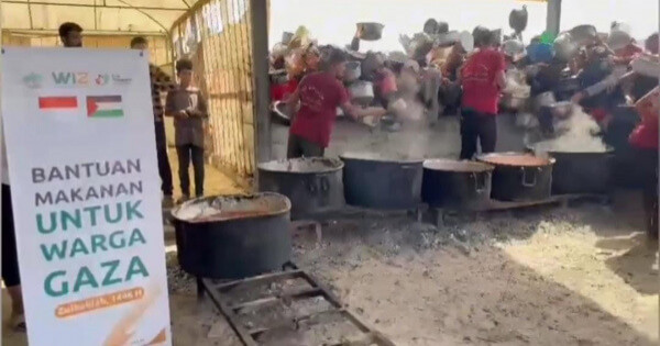 WIZ dan KITA Palestina Bantu 500 Warga Gaza di Tengah Kelaparan Ekstrem