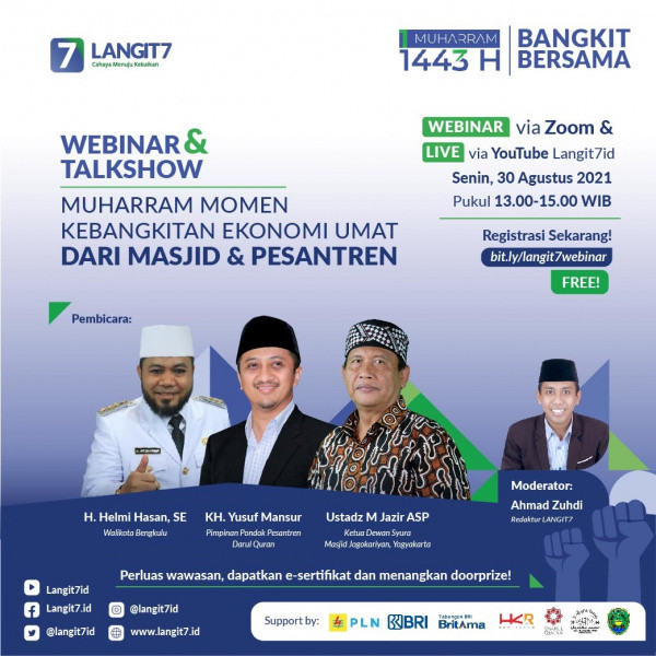 Momen Hijrah, Langit7 Gelar Webinar Muharram Bertema Masjid