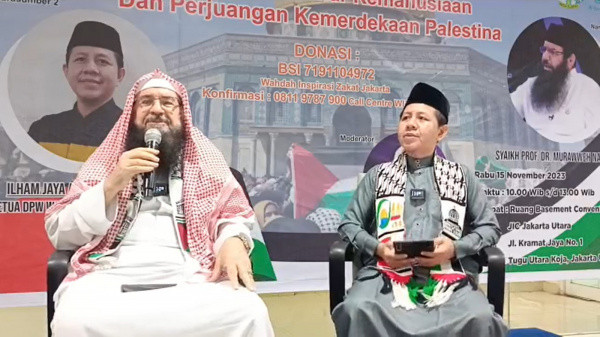 KITA Palestina Gelar Seminar Kemanusiaan Bersama Syaikh Prof Murawweh Nashar Ulama Asal Gaza