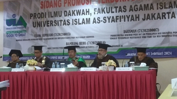 Universitas Islam As Syafi'iyah Jakarta, Lahirkan 3 Doktor Ilmu Dakwah