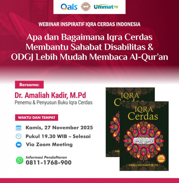 (Event) Sehari Lagi Ayo Ikutan ! Webinar Gratis Tentang Iqra Cerdas