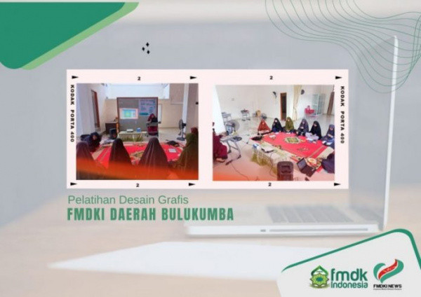 Lahirkan Desainer Muslimah, FMDKI Bulukumba Gelar Pelatihan Desain Grafis