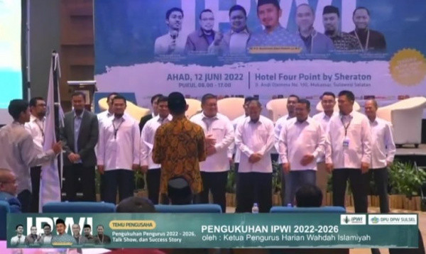 Bangun Kemandirian Ekonomi Ummat, Pengurus Ikatan Pengusaha Wahdah Islamiyah 2022-2026 Dikukuhkan