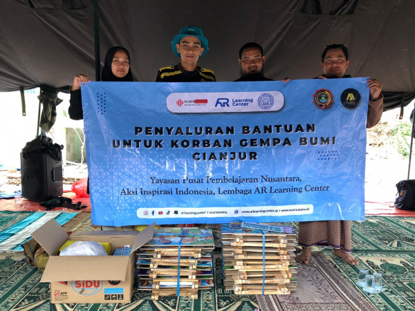 AR Learning Center dan YPPN Komitmen Salurkan Paket Pendidikan Santri Pondok Quran An-Nahl Cianjur