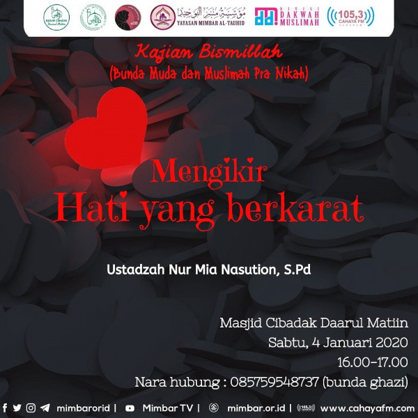 KAJIAN BISMILLAH (Ibu Muda dan Muslimah Pra Nikah)