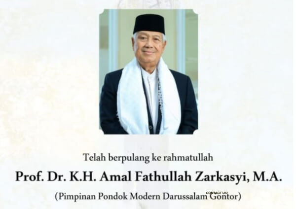 Berita Duka Pimpinan Pondok Modern Darussalam Gontor Prof Dr KH Amal Fathullah Wafat