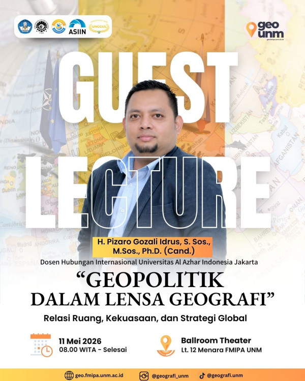 Gaza dalam Incaran Ekonomi: Pakar Ungkap Ambisi Proyek Terusan Ben Gurion di Kuliah Tamu UNM