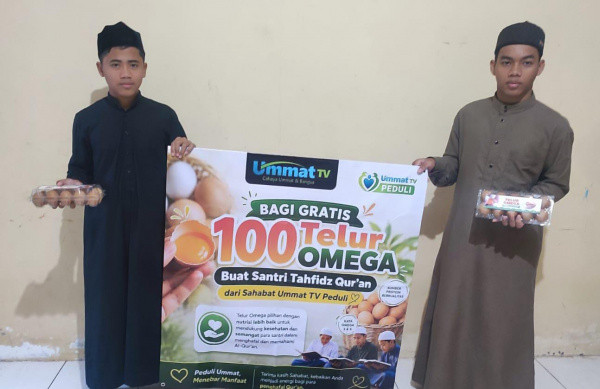 (Ummat TV Peduli) 100 Butir Telur OMEGA Buat Santri Penghafal Al Qur'an