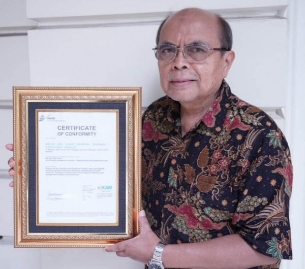 Baznas Raih Sertifikat Manajemen Anti Penyuapan SNI ISO 37001:2016