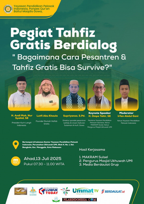 (Event) Undangan Dialog: "Bagaimana Cara Pesantren & Tahfiz Gratis Bisa Survive?"
