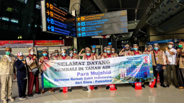 19 Relawan MER-C Pulang ke Tanah Air Usai Misi Pembangunan RS Indonesia Tahap 2 di Gaza