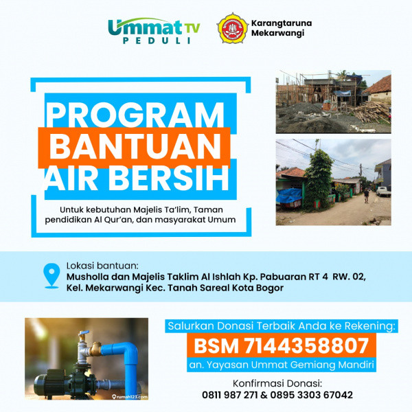 Ummattv Peduli: Sedekah  yang Terdekat, Dibutuhkan dan Berkelanjutan