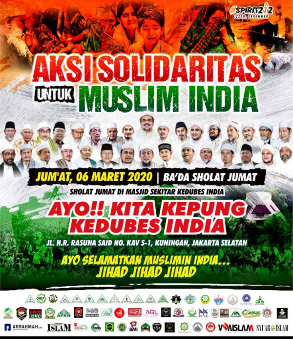 (Gambar) Aksi Solidaritas untuk Muslim India