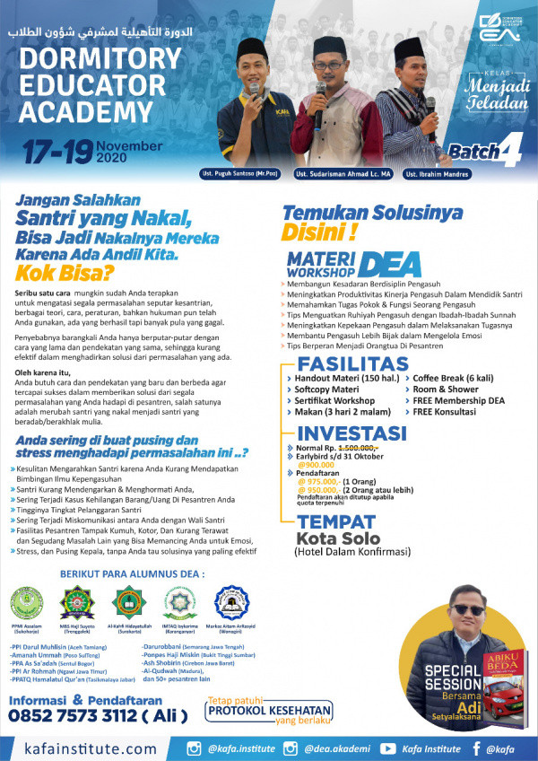 (Gambar) Dormitory Educator Academi (DEA) Di Ikuti 57 Peserta