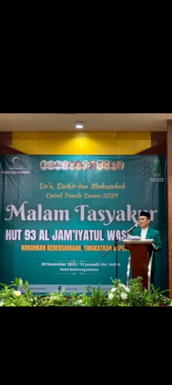 Hari Jadi Al Jam’iyatul Washliyah ke-93: Dukungan Ke  Palestina, Dan ASN Harus Netral Di Tahun 2024