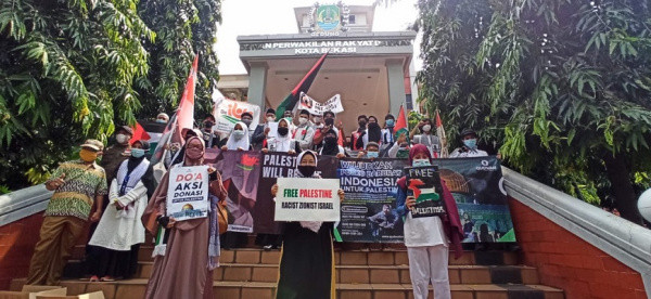 Komunitas se-Kota Bekasi Gelar Flashmob Dukung Palestina