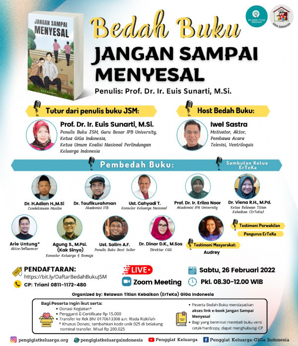 Undangan Bedah Buku : Jangan Sampai Menyesal