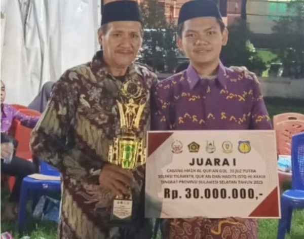 Mahasiswa STIBA Makassar Juara Umum Hafal Qurâ€™an 30 Juz di STQH Selayar, Ustaz Zaitun Rasmin Apresiasi