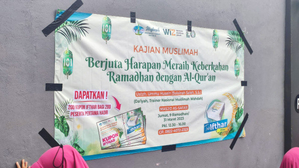 Mulai Hari Ini, Muslimah Wahdah Jabar Siap Tebar  Ifthar Sebanyak 1.000 Paket