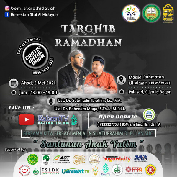 (Info) Targhib Ramadhan dan Santunan Anak Yatim