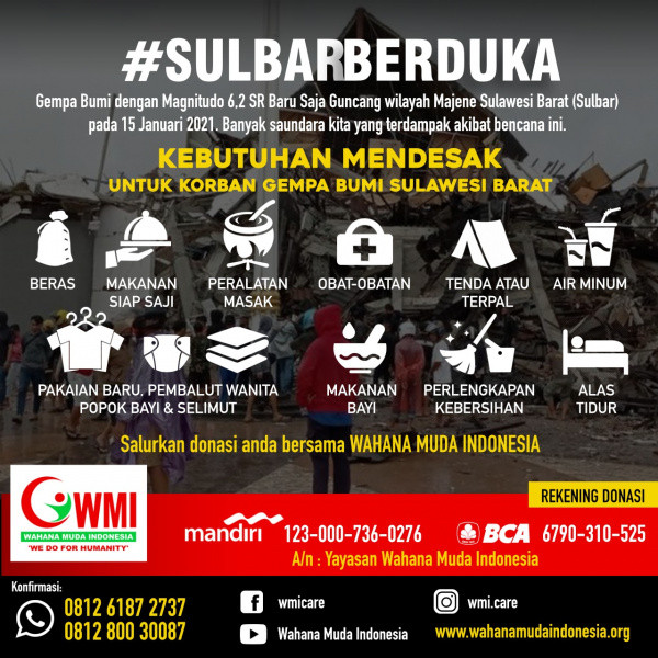 Bersama WMI Peduli Gempa Sulbar