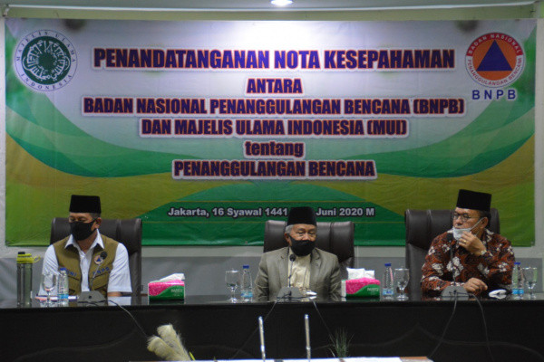 Teken MoU, MUI-BNPB akan Libatkan Ulama Edukasi New Normal