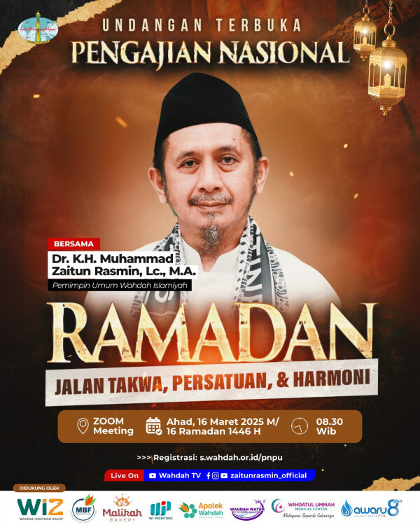 (Info) Pengajian Nasional Oleh Ust Zaitun "Ramadan Jalan Takwa, Persatuan dan Harmoni"