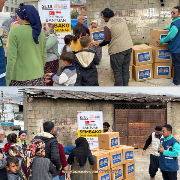 Apresiasi dari KBRI Ankara, Laznas Dewan Dakwah Salurkan Ribuan Paket untuk Terdampak Gempa Turki