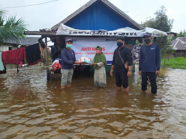 LAZ Al Azhar bersama MTT Sediakan Posko Medis Bagi Penyintas Banjir Kalimantan Selatan