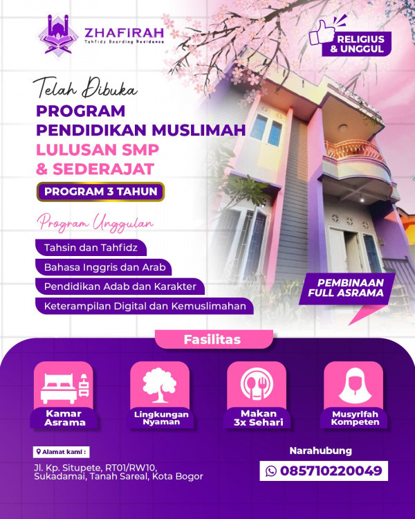 (Info) Pendidikan Muslimah Setara SMA