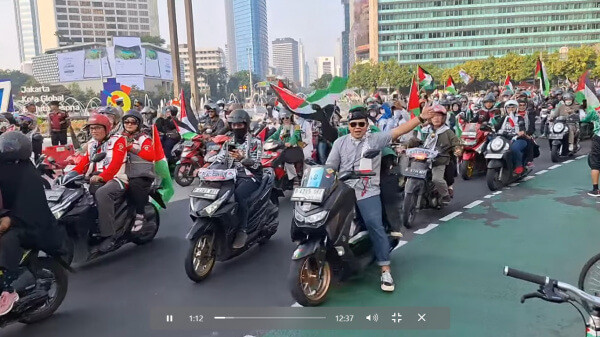 Dari Indonesia Untuk Palestian: Konvoi Menyambut Kemerdekaan