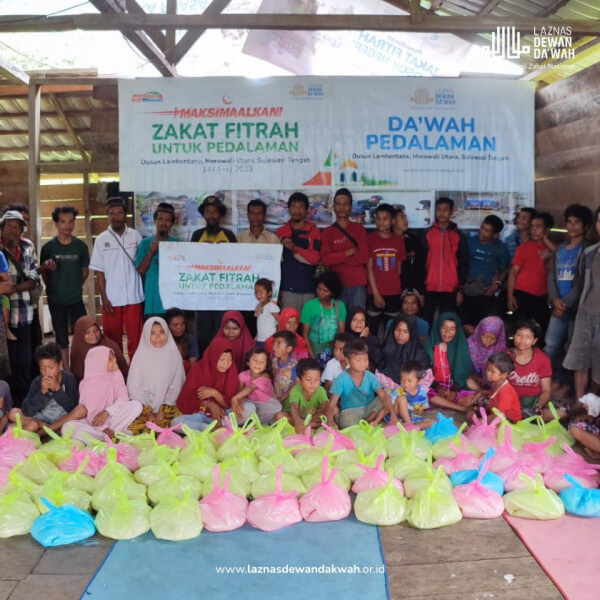 Dua Hari Dua Malam, Salurkan Bantuan Beras dan Buka Puasa ke Pedalaman Lambentana