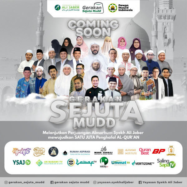 (Info)  Sejuta Mudd Lahirkan Hafidz Qurâ€™an, Lanjutkan Perjuangan Dakwah Syekh Ali Jaber Rahimahullah