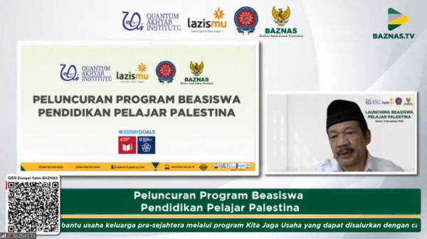 BAZNAS dan Lazismu Luncurkan Beasiswa untuk Pelajar Palestina