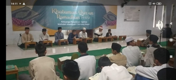 (Cerita Pasca lebaran)  Santri SMA Wahdah Cibinong Jadi Imam dan Khotib Shalat Ied